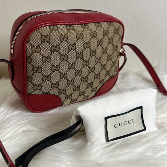 💯 Authentic Gucci Bree Disco Crossbody Bag in Red🍀 - Picture 5 of 16